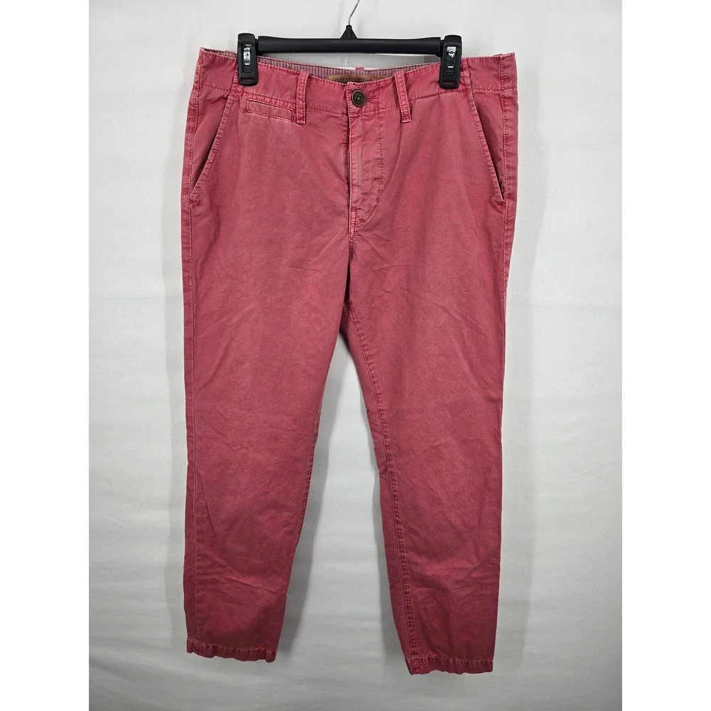 True Religion Mens Chino Pants 32 Faded Red Salmon Pink FieldSupplier Stock 1956